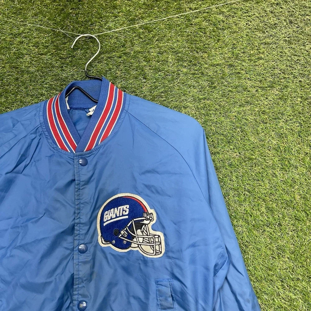 Vintage New York Giants Chalk Line Jacket Mens Small Snap Close Varsity 90s